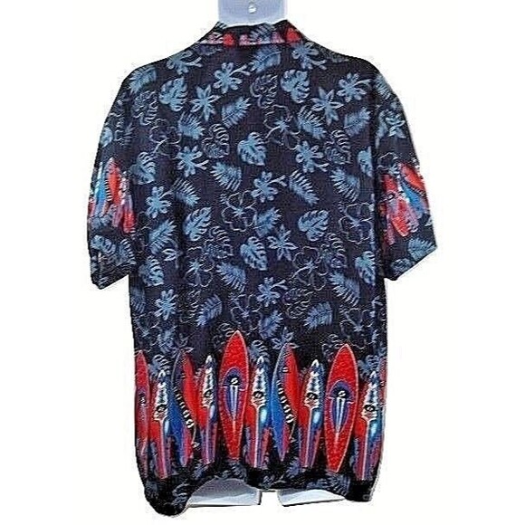 InGear Hawaiian Shirt Surfboard Surf Board Button Front Mens Size 2XL - Picture 7 of 8